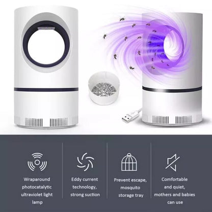 Portable USB Mosquito Killer Lamp | Safe, Silent & Chemical-Free Insect Trap for Home & Travel