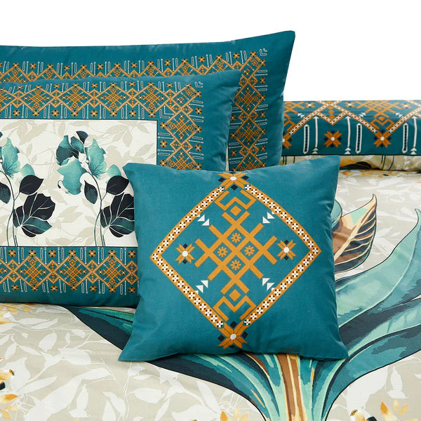 Sigma 4Pcs Cotton Printed Bedsheet Set | Soft, Breathable & Durable Bedding
