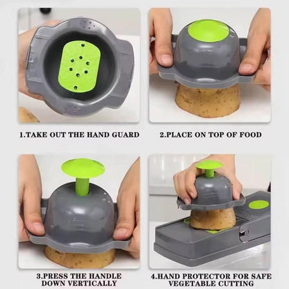 16-in-1 Mandoline Slicer & Vegetable Chopper | Multifunctional Food Cutter & Grater