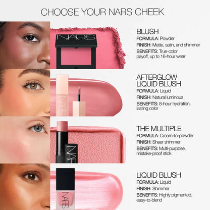 Dolce Vita | NARS Afterglow Liquid Blush 7ml Buildable Hydrating Blush with Sodium Hyaluronate and Vegan Protein