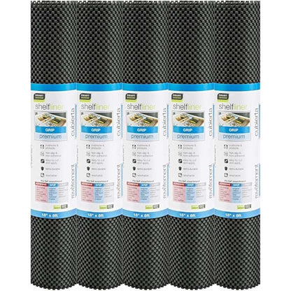 Anti-Slip Fridge & Shelf Mat | Waterproof Washable Liner for Kitchen Drawers Cabinets | Dark Grey