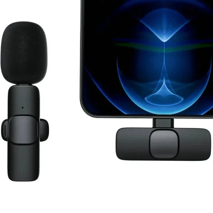 K8 Type-C Wireless Lavalier Microphone | Portable Noise-Cancelling | Mic for Android, Vlogging & Live Streaming
