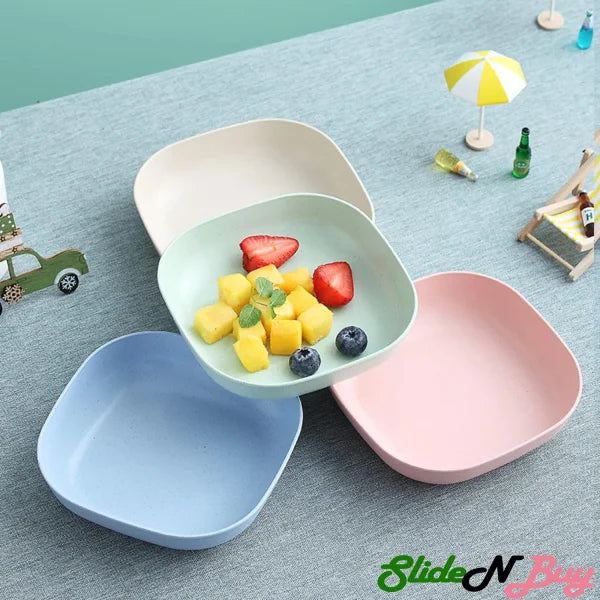Pack of 2 | 10-Piece Multi-Function Spit Bone Plate Set + 2-in-1 Dumpling & Samosa Maker | Premium Food-Grade Kitchen Set | Random Colors